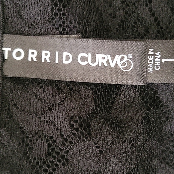 Torrid Curve || 1X Elegant Black Lace Bralette/ Bandeau - Picture 5 of 5